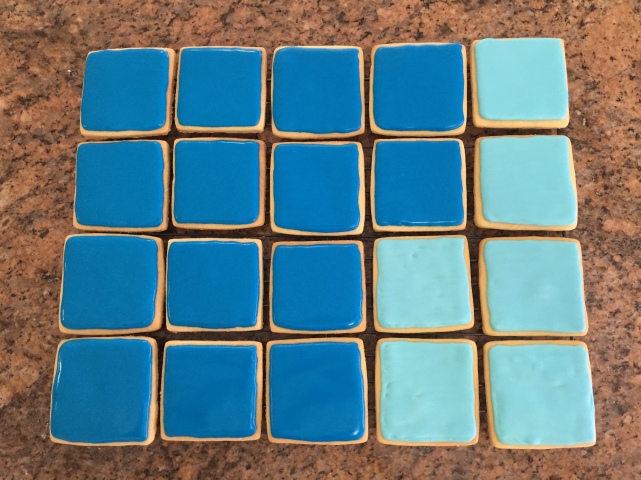 blue cookies